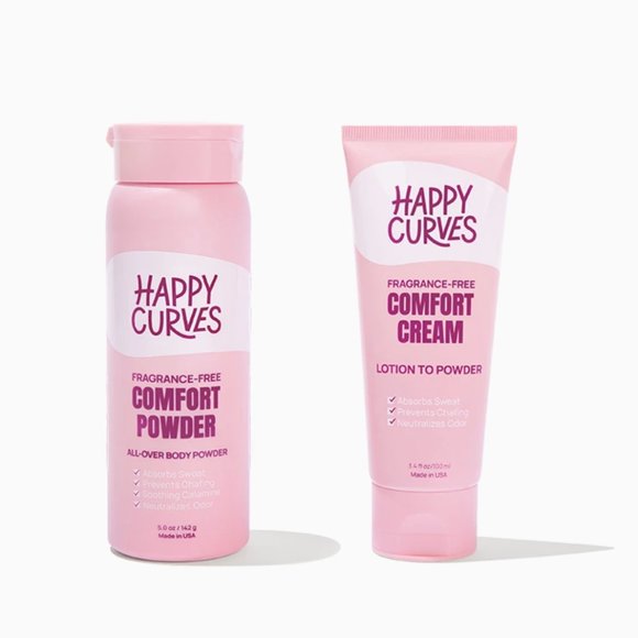 Happy Curves Comfort Cream & Comfort Powder Bundle - Fragrance Free - Picture 1 of 5